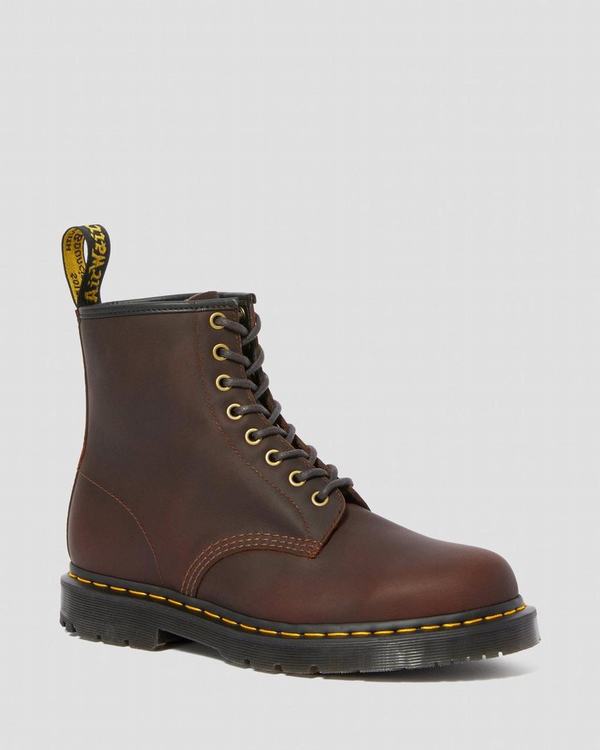 Dr Martens Pánské Zimni Boty 1460 Dm's Wintergrip Hnědé, CZ-801649